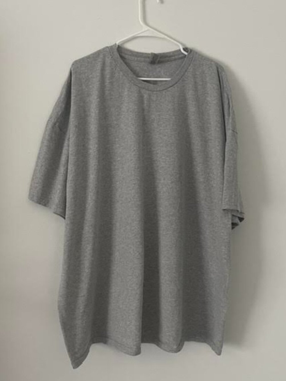 Gildan Ultra Cotton Men's 5XL Gray Crew Neck T Shirts 2 Pack Big & Tall